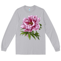 Moon Dust Peony Flower Illustrations Long Sleeve Tee - LillyAllenDesigns