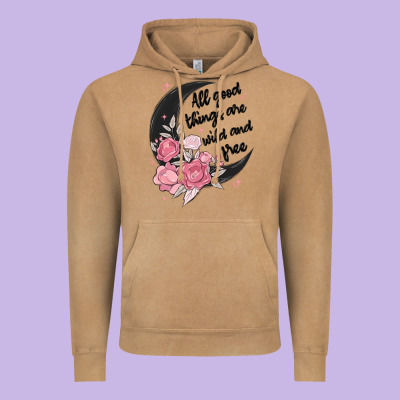 All Good Things Are Wild And Free Vintage Hoodie Designed By Maliassmallbusiness