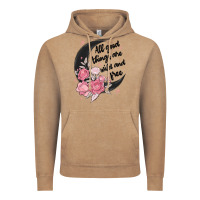 Vintage Coffee all good things are wild and free Vintage Hoodie - MaliasSmallBusiness