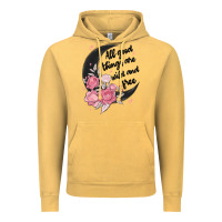 Vintage Mustard all good things are wild and free Vintage Hoodie - MaliasSmallBusiness