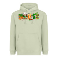 Matcha St. Patrick's Day Nurse with gnome Heavyweight Hoodie - HowdyJamesFarm