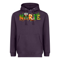 Plum St. Patrick's Day Nurse with gnome Heavyweight Hoodie - HowdyJamesFarm