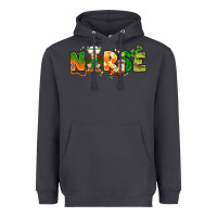 Smoke St. Patrick's Day Nurse with gnome Heavyweight Hoodie - HowdyJamesFarm