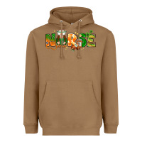 Toasted Coconut St. Patrick's Day Nurse with gnome Heavyweight Hoodie - HowdyJamesFarm