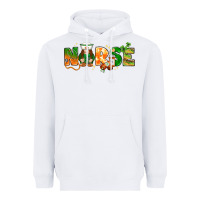White St. Patrick's Day Nurse with gnome Heavyweight Hoodie - HowdyJamesFarm