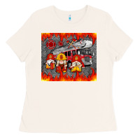 Bone fire truck gnomes Ladies Tee - Artiststas