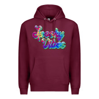 Burgundy spooky vibes Premium Hoodie - JahusDesignShop