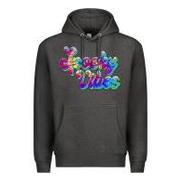 Charcoal Heather spooky vibes Premium Hoodie - JahusDesignShop