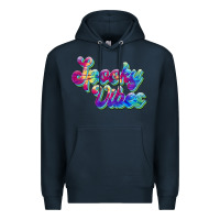 Navy spooky vibes Premium Hoodie - JahusDesignShop