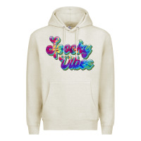 Oatmeal Heather spooky vibes Premium Hoodie - JahusDesignShop