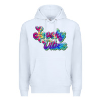 White spooky vibes Premium Hoodie - JahusDesignShop