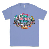Colony Blue it takes a big heart to shape little mind teacher Classic Tee - NancyCooperArtShop