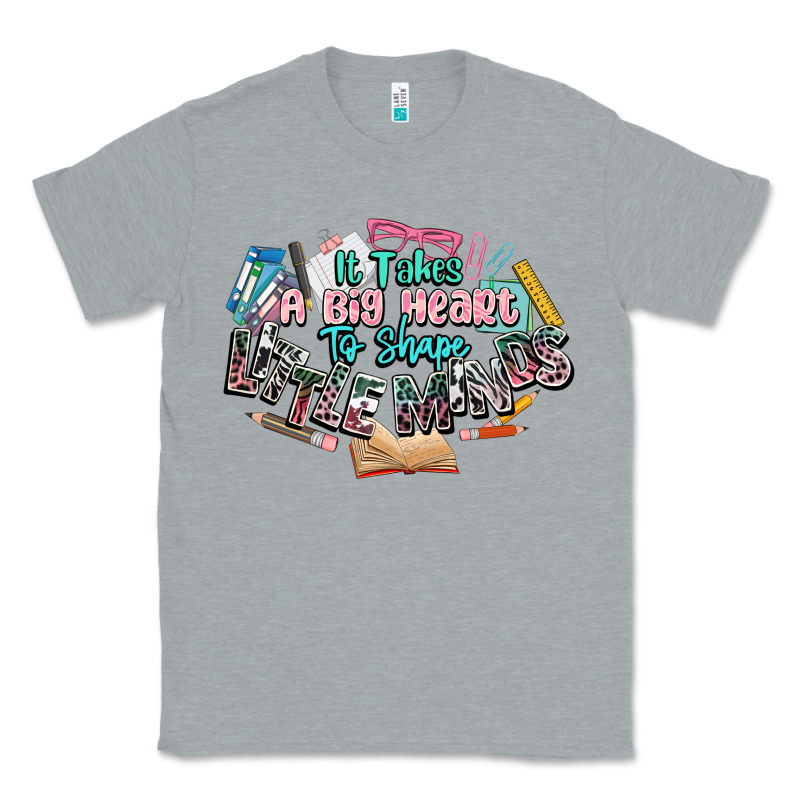 It Takes A Big Heart To Shape Little Mind Teacher Classic Tee by NancyCooperArtShop | Teevron