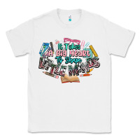White it takes a big heart to shape little mind teacher Classic Tee - NancyCooperArtShop