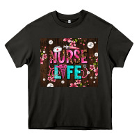 Asphalt nurse life with pearls Heavy Core Tee - AdoDesignShop