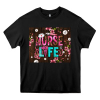 Black nurse life with pearls Heavy Core Tee - AdoDesignShop