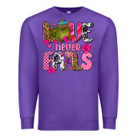 Purple love never fails with prince frog  olivia Premium Sweatshirt - OliviaCreatesArt