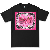 Black breast cancer pumpkins Premium Tee - AdoDesignShop