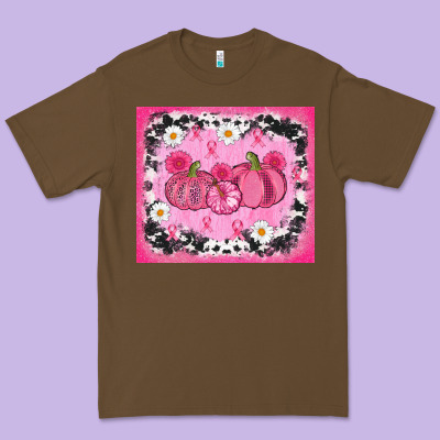 Breast Cancer Pumpkins Premium Tee Designed By Adodesignshop