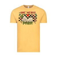 Vintage Mustard one merry para Vintage Tee - MaliasSmallBusiness