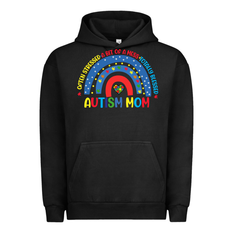 Often Stressed A Bit Of A Mess Totally Blessed Aut Urban Hoodie by CowhideDigitalArt | Teevron