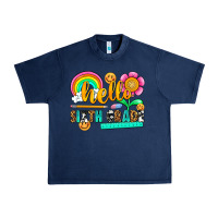 Navy hello sixth grade Urban Heavy Tee - NancyCooperArtShop