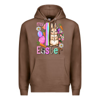 Chestnut My first Easter Girl Easter Day Premium Hoodie - HowdyJamesFarm