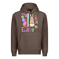 Coffee My first Easter Girl Easter Day Premium Hoodie - HowdyJamesFarm
