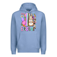 Colony Blue My first Easter Girl Easter Day Premium Hoodie - HowdyJamesFarm