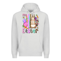Dove Grey My first Easter Girl Easter Day Premium Hoodie - HowdyJamesFarm