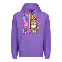 Purple My first Easter Girl Easter Day Premium Hoodie - HowdyJamesFarm