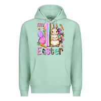 Seafoam My first Easter Girl Easter Day Premium Hoodie - HowdyJamesFarm