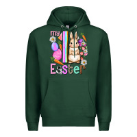 Sports Green My first Easter Girl Easter Day Premium Hoodie - HowdyJamesFarm