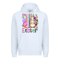 White My first Easter Girl Easter Day Premium Hoodie - HowdyJamesFarm
