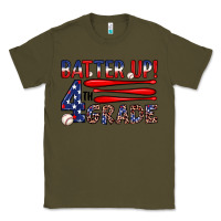 Army Green batter up 4th grade Classic Tee - JahusDesignShop