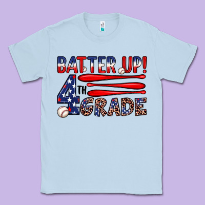 Batter Up 4th Grade Classic Tee Designed By Jahusdesignshop
