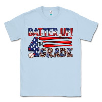 Dusty Blue batter up 4th grade Classic Tee - JahusDesignShop