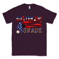 Plum batter up 4th grade Classic Tee - JahusDesignShop