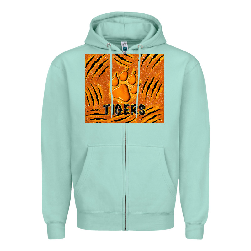 Tiger Paws Zipper Hoodie by TumblerDesignByShophia | Teevron