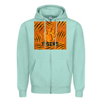 Seafoam tiger paws Zipper Hoodie - TumblerDesignByShophia