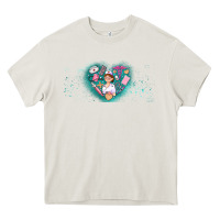 Cream nurse and elements Heavy Core Tee - AdoDesignShop