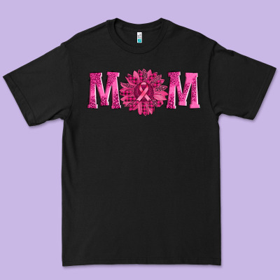 Breast Cancer Mom Sunflower Premium Tee Designed By Adodesignshop