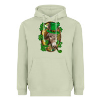 Matcha St. Patrick's day Donkey Heavyweight Hoodie - CowGirlArtShop