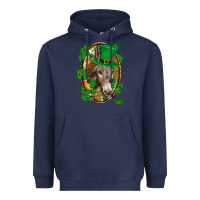 Navy St. Patrick's day Donkey Heavyweight Hoodie - CowGirlArtShop
