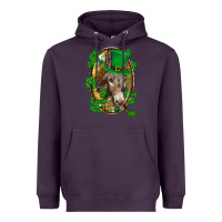 Plum St. Patrick's day Donkey Heavyweight Hoodie - CowGirlArtShop