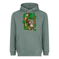 Sage St. Patrick's day Donkey Heavyweight Hoodie - CowGirlArtShop