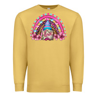 Antique Gold valentine's day rainbow gnome olivia Premium Sweatshirt - OliviaCreatesArt