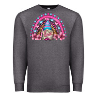 Charcoal Heather valentine's day rainbow gnome olivia Premium Sweatshirt - OliviaCreatesArt