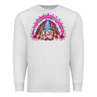 Oatmeal Heather valentine's day rainbow gnome olivia Premium Sweatshirt - OliviaCreatesArt