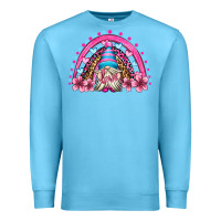 Ocean Blue valentine's day rainbow gnome olivia Premium Sweatshirt - OliviaCreatesArt